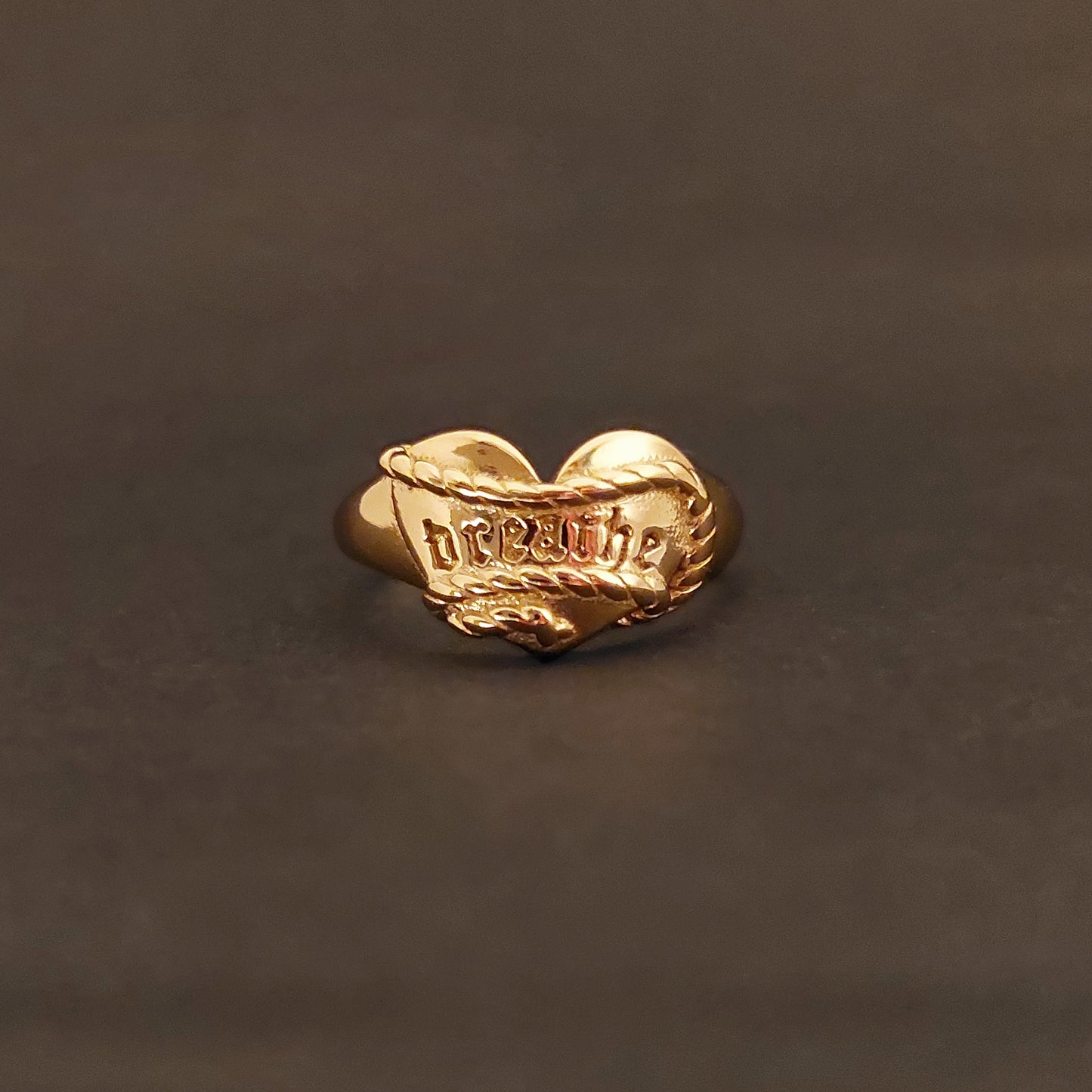 Ring Breath - Silver plated in gold