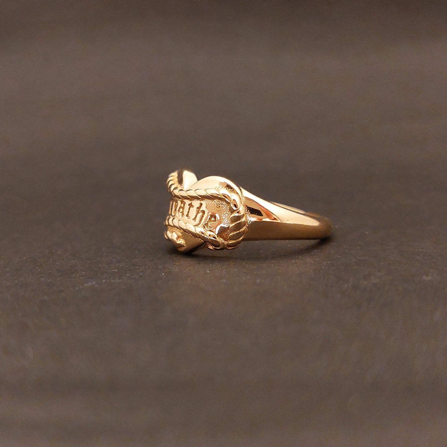 Ring Breath - Silver plated in gold